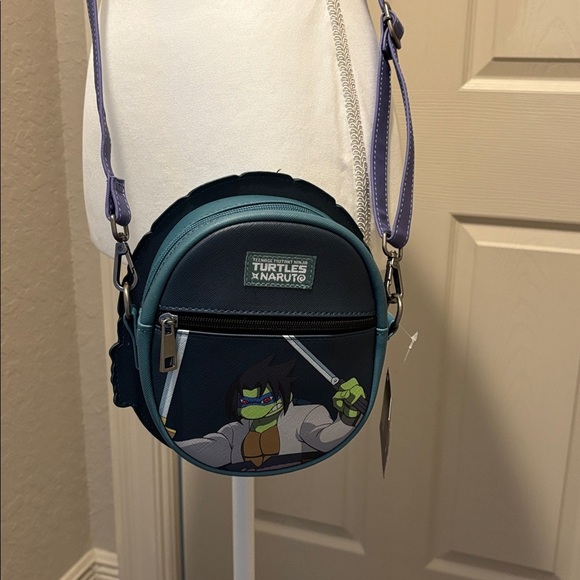 Turtles x Naruto Green Crossbody Bag. NWT Unisex Perfect for the little ones. - Picture 2 of 5